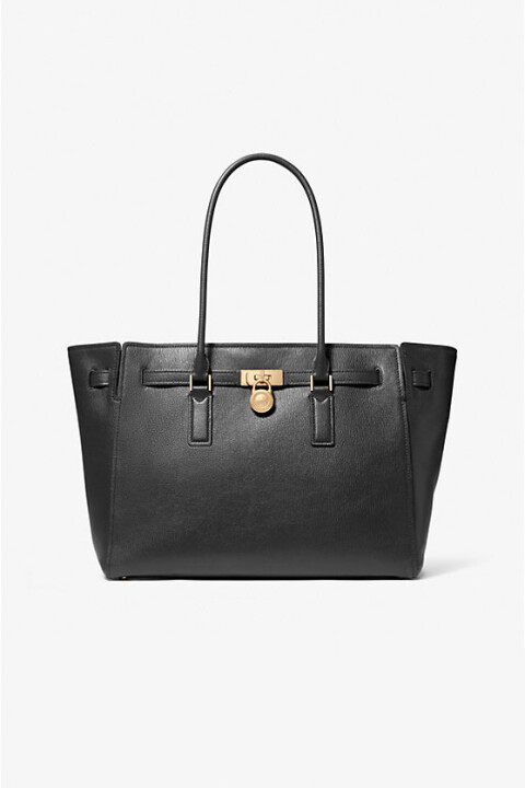 Kadın Hamilton Moderne Tote Kilit Aksesuarlı Omuz Çantası - Siyah - Michael Kors