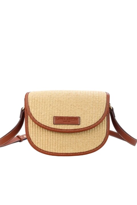 Kadın Hasır Omuz Çanta - Bej - LAURA ASHLEY