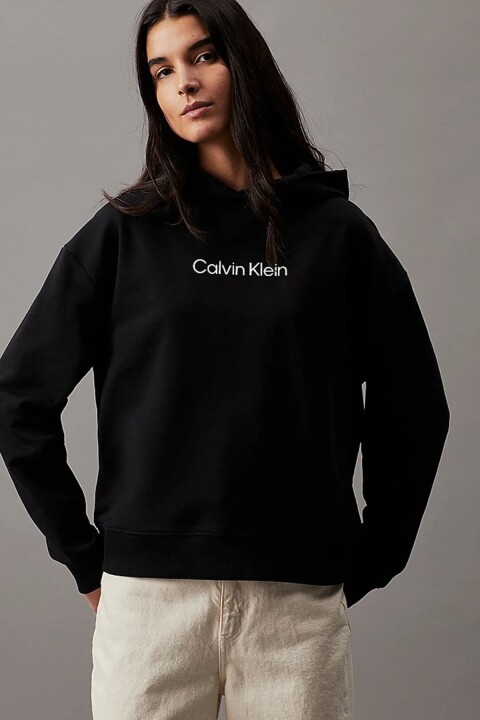 Kadın Hero Logo Sweatshirt - Siyah - Calvin Klein