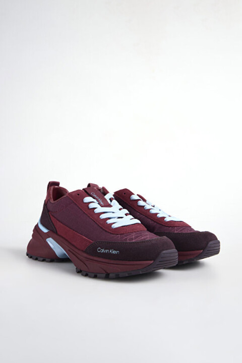 Kadın Hike Runner Süet Detaylı Sneaker - Bordo 