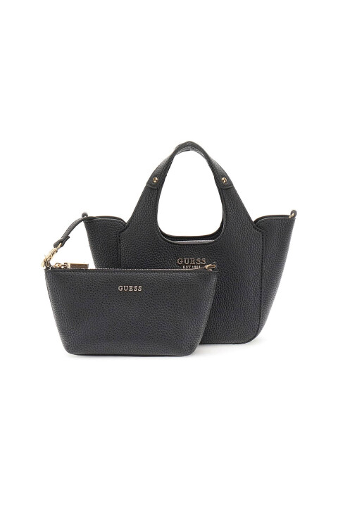 Kadın İç Çantalı El Çantası Seti - Siyah 