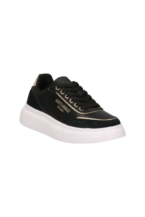 Kadın Jc Sneaker - Siyah/Altın - Just Cavalli
