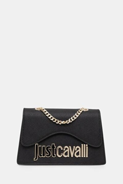 Kadın Jc Yazı Logo Mini Çapraz Omuz Çanta - Siyah 