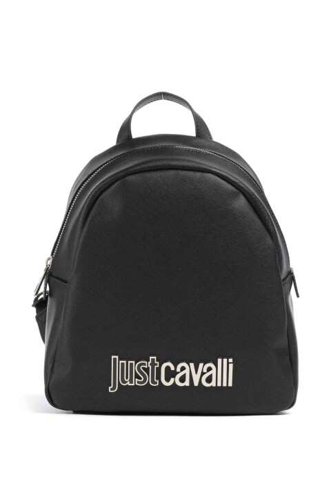 Kadın Jc Yazı Logo Sırt Çantası - Siyah - Just Cavalli