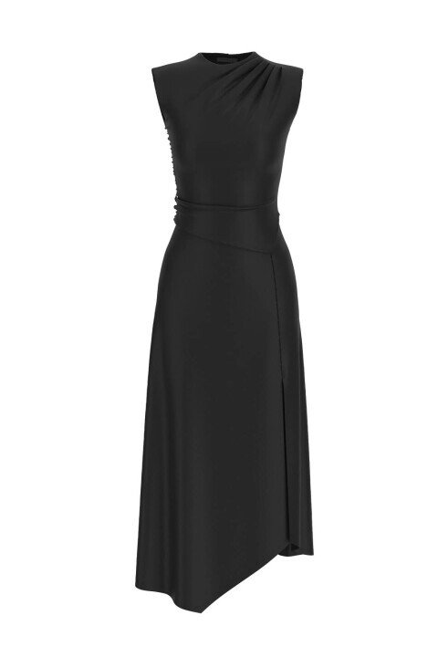 Kadın Jersey Elbise - Siyah - Guess