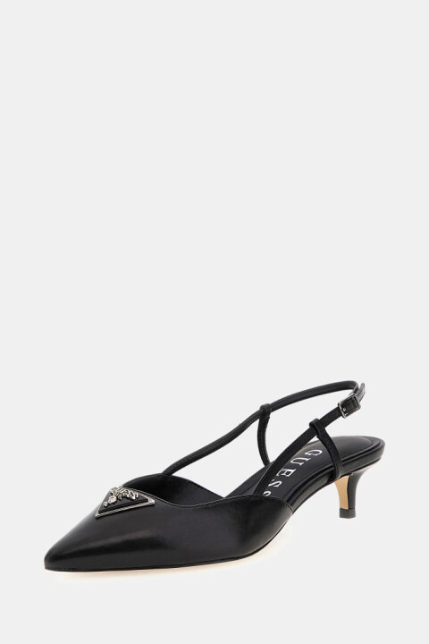 Kadın Jesson Deri Slingback Ayakkabı - Siyah - Guess