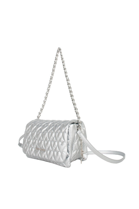 Kadın Juicy Kalp İşlemeli Omuz Çanta - Gümüş - Juicy Couture