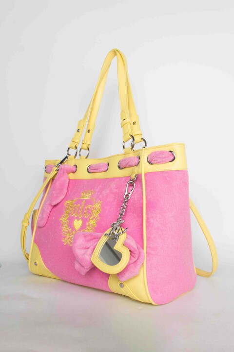 Kadın Juicy Shoulder Omuz Çantası - Pembe - Juicy Couture