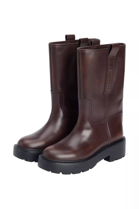 Kadın Kalın Tabanlı Bot - Kahverengi - Tommy Hilfiger