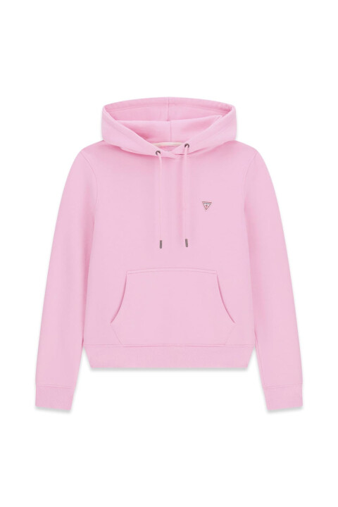 Kadın Kapüşonlu Sweatshirt - Pembe 