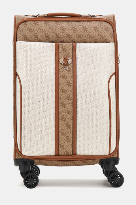 Kadın Kerima 4G Logolu Valiz - Bej/Kahverengi - Guess