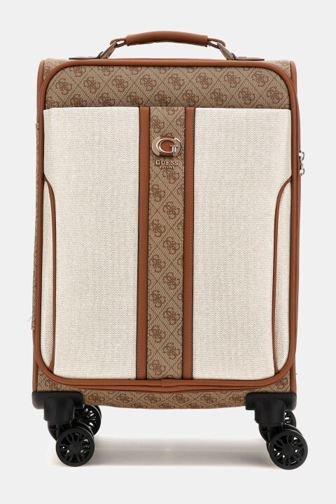 Kadın Kerima Logolu Valiz - Bej/Kahverengi - Guess