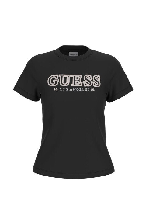 Kadın Ketty Aktif Regular Fit T-Shirt - Siyah - Guess