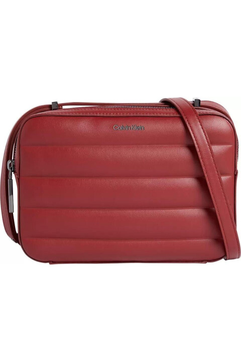 Kadın Line Quilt Kamera Çantası - Kırmızı 