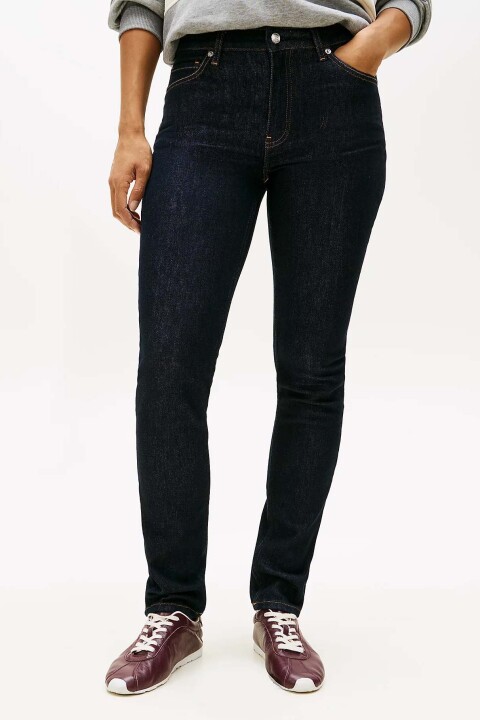 Kadın Liosel Karışımlı Slim Fit Jean Pantolon - Koyu Lacivert 