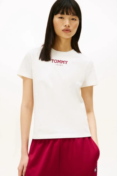 Kadın Logo Baskılı Regular T-Shirt - Ekru 