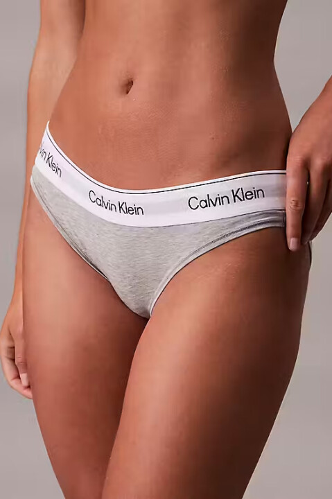 Kadın Logo Şeritli Bikini Külot - Gri - Calvin Klein
