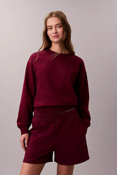 Kadın Ls Archive Logo French Sweatshirt - Bordo 