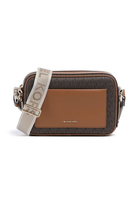 Kadın Maeve Geniş Askılı Desenli Omuz Çantası - Kahverengi - Michael Kors