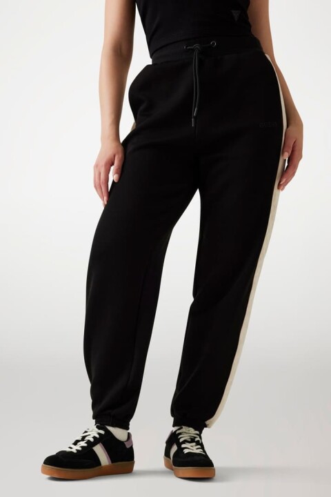 Kadın Maryella Regular Fit Yanları Şeritli Eşofman Altı - Siyah - Guess