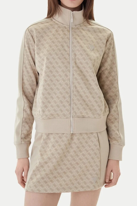 Kadın Maya Aktif Sweatshirt - Bej - Guess