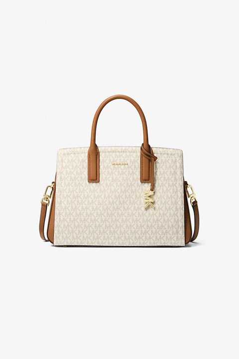 Kadın Md Satchel El Çantası - Krem/Kahverengi - Michael Kors