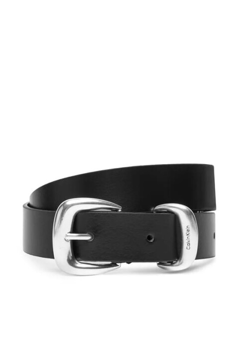 Kadın Metal Tokalı 25 Mm Kemer - Siyah - Calvin Klein