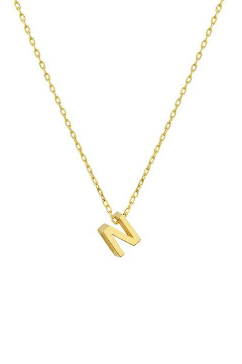 Kadın Mini N Harfli Kolye - Gimora