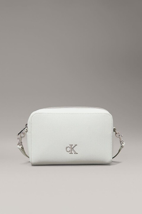 Kadın Minimal Monogram Camera Çanta - Gri 