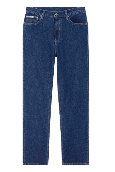 Kadın Mom Jeans Pantolon - Mavi - Calvin Klein