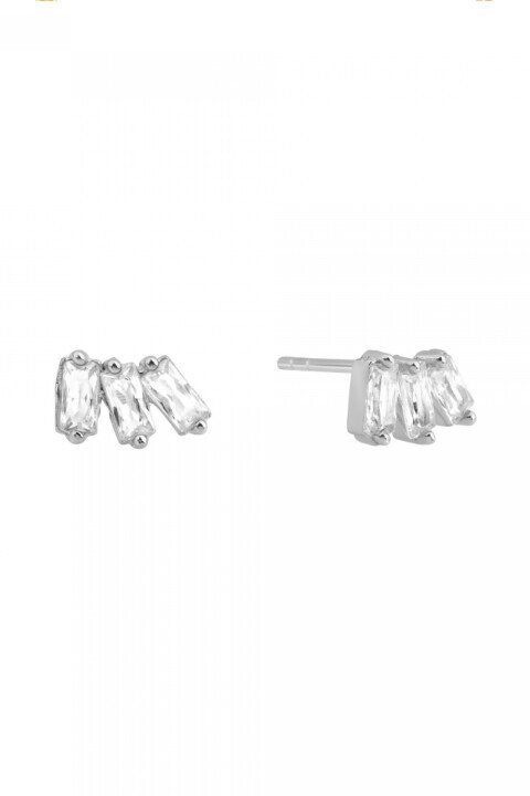 Kadın Monica Üç Baget Taşlı Küpe 
