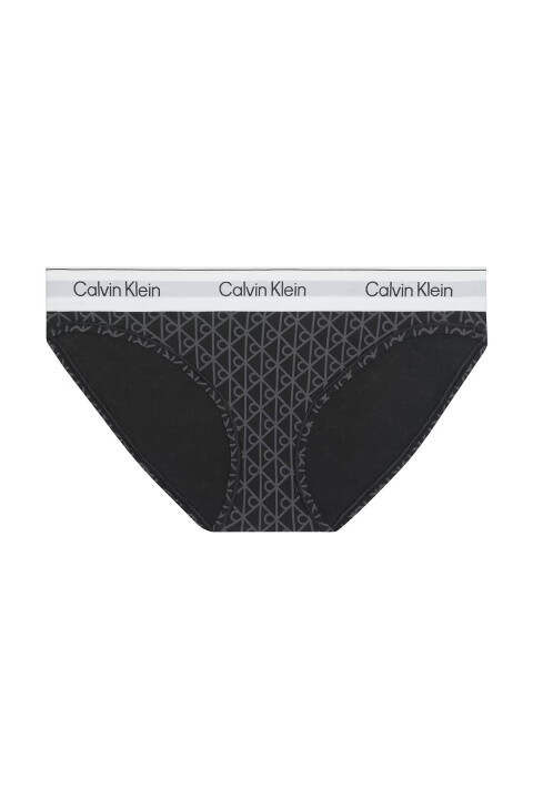 Kadın Monogram Desenli Bikini Altı – Siyah - Calvin Klein