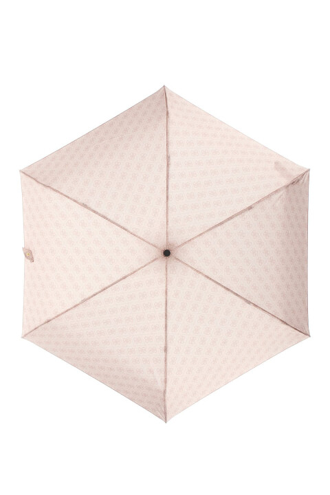 Kadın Monogram Desenli Katlanabilir Şemsiye - Pembe - Guess