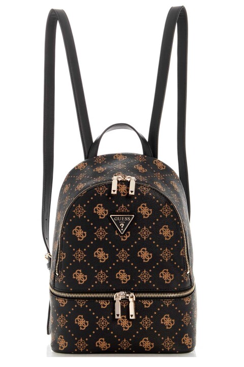 Kadın Monogram Desenli Sırt Çantası - Kahverengi - Guess