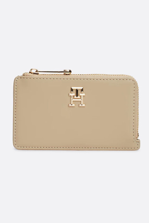 Kadın Monogram Küçük Cüzdan - Bej 
