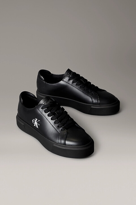Kadın Monogram Logolu Sneaker - Siyah - Calvin Klein