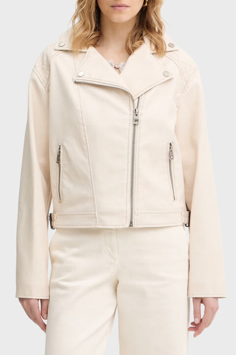Kadın Nada Biker Ceket - Bej - Guess