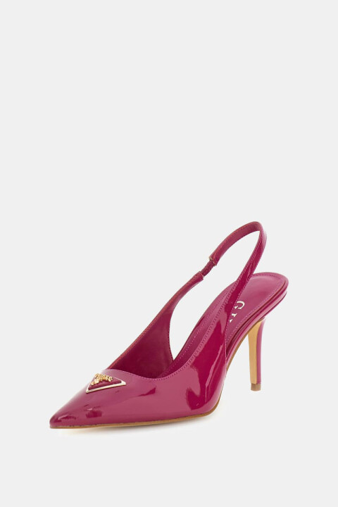 Kadın Nassir Rugan Topuku Ayakkabı - Bordo - Guess