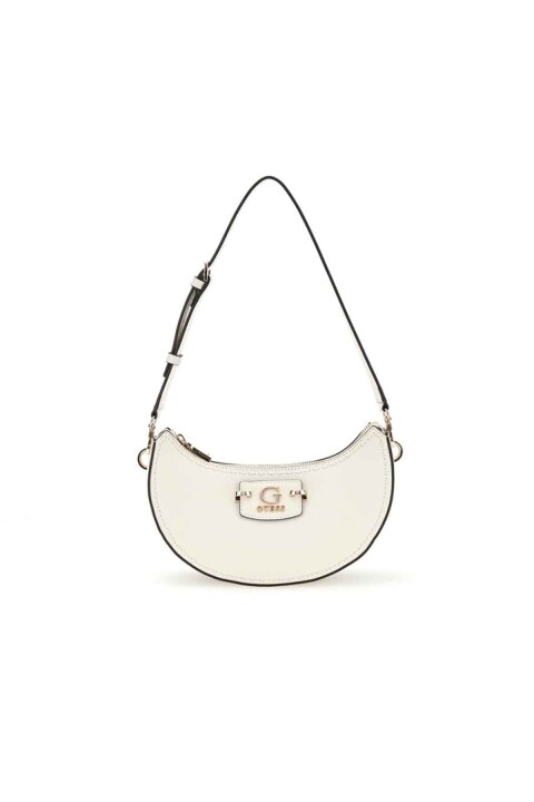 Kadın Nastra Top Fermuarlı Omuz Çantası - Beyaz - Guess