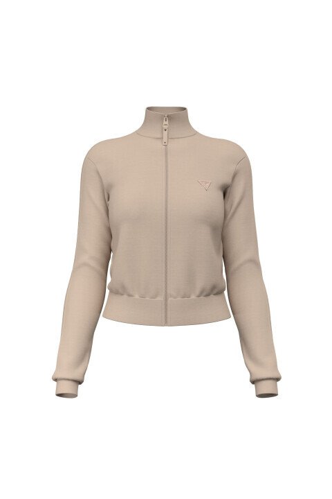 Kadın New Allie Aktif Scuba Sweatshirt - Kahverengi 