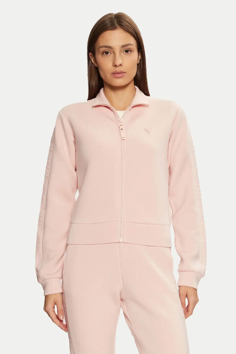 Kadın New Allie Scuba Fermuarlı Sweatshirt - Pembe 