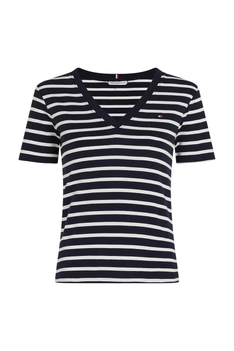 Kadın New Slım Cody V-Nk Ss T-Shirt-Lacivert 