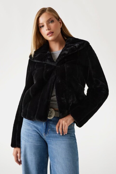 Kadın New Sophy Yapay Kürk - Siyah - Guess