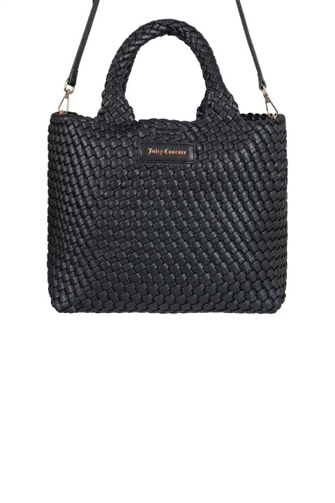 Kadın Örgü Dokulu Kol ve Omuz Çantası - Siyah - Juicy Couture