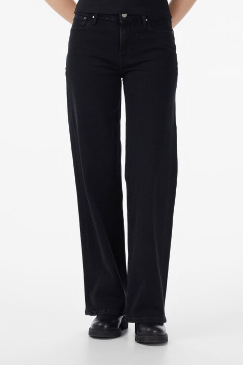 Kadın Palazzo Kaşmir Karışımlı Jean Pantolon - Siyah - Guess