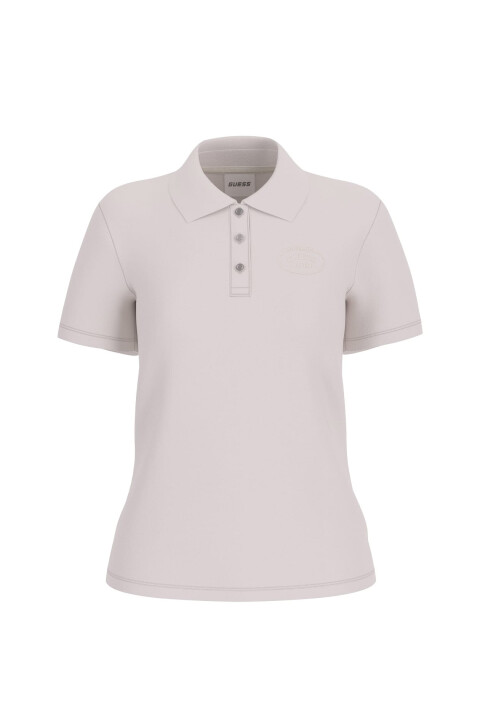 Kadın Paula Aktif Slim Fit Polo T-Shirt - Bej - Guess