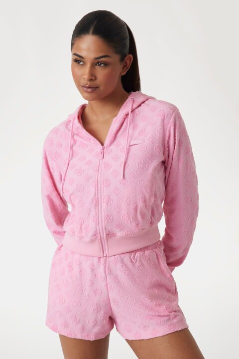 Kadın Peony ve 4g Logo Sweatshirt - Pembe 