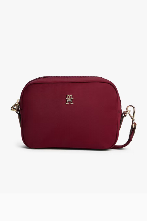 Kadın Popette Camera Bag Omuz Çantası - Bordo 
