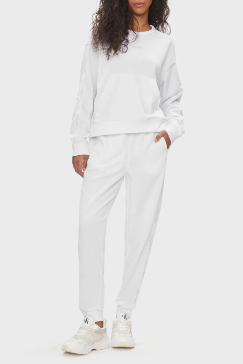 Kadın Pw - Jogger Casual Pantolon - Beyaz - Calvin Klein