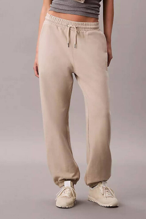 Kadın Rahat Kalıp Jogger Eşofman Altı - Bej 